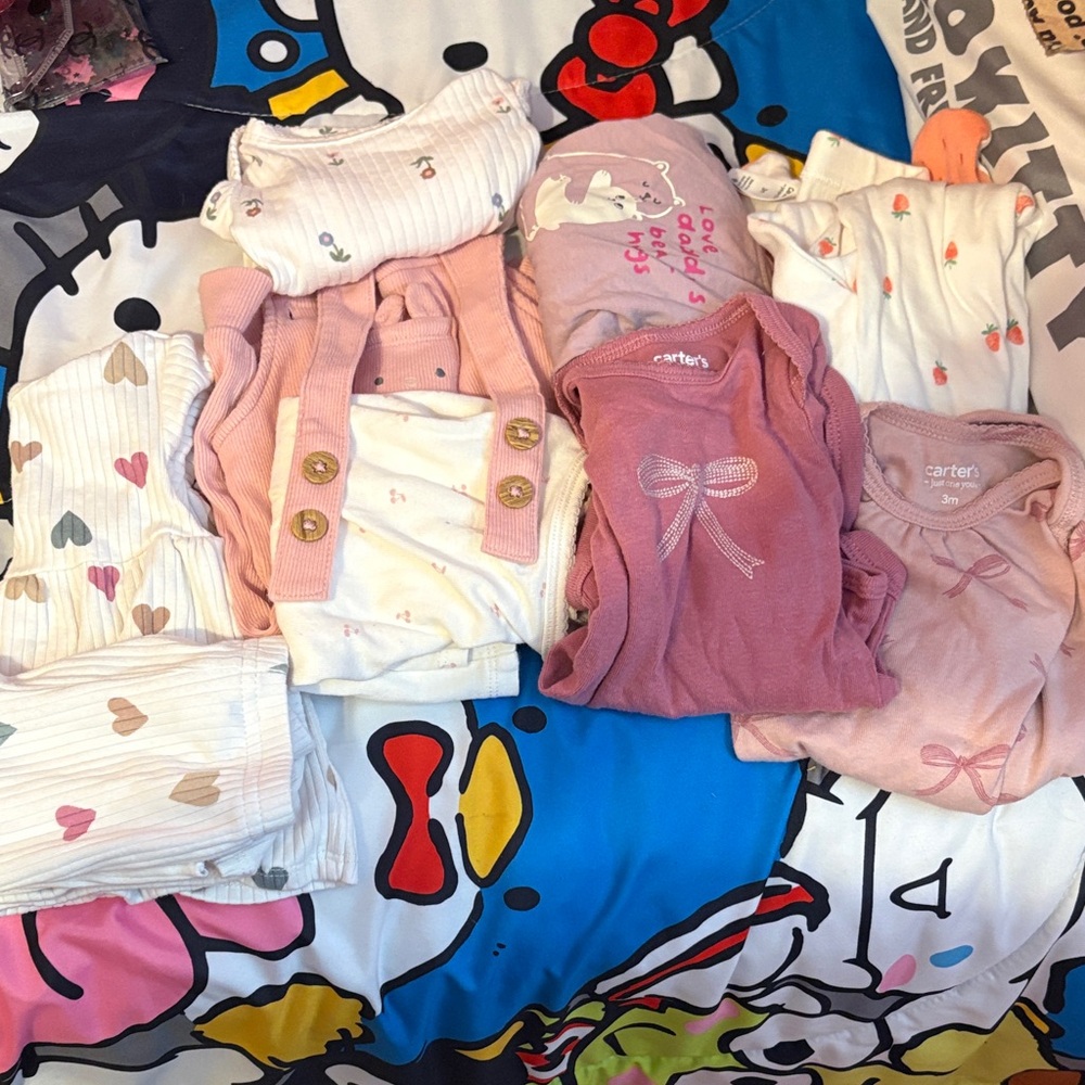 Carter's Baby Girl Set - Pink, White, and Cream